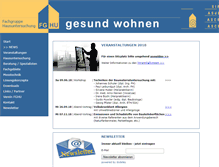 Tablet Screenshot of gesund-wohnen.ch
