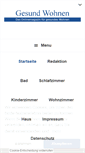 Mobile Screenshot of gesund-wohnen.com